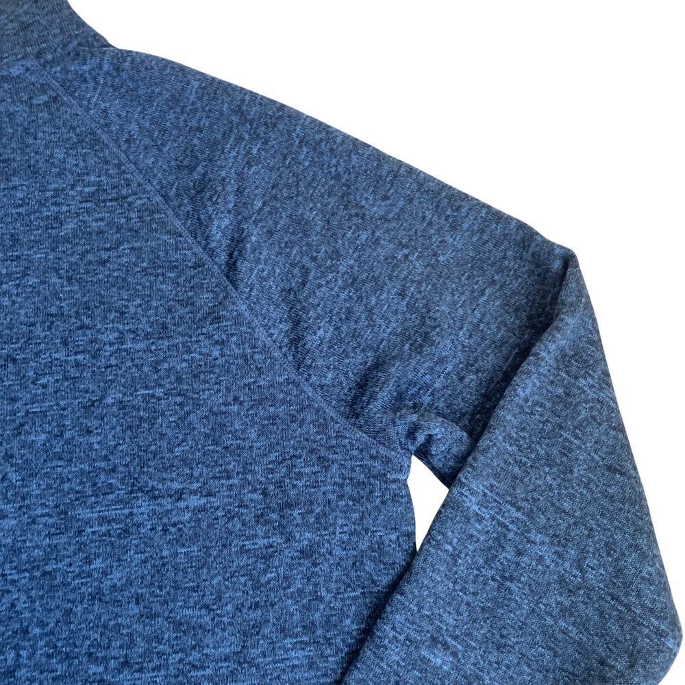 Eddie Bauer Mens Sz L NWT Radiator Sweater Fleece 1/4 Shady Blue Heathered Blue - Picture 11 of 15
